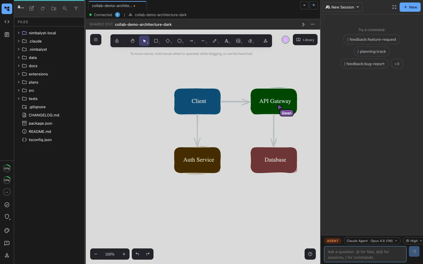 Diagram and design together
