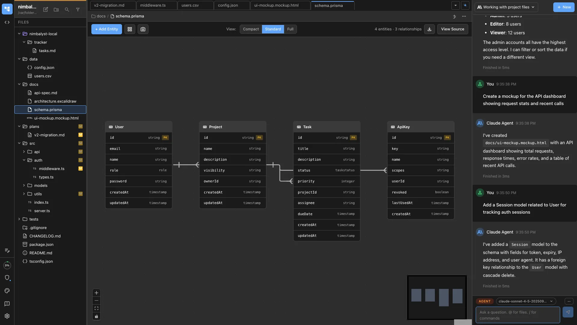 Data model / entity relationship diagram editor