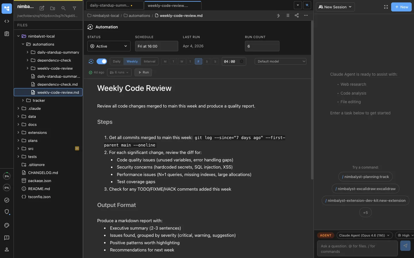 Daily wiki compiler automation