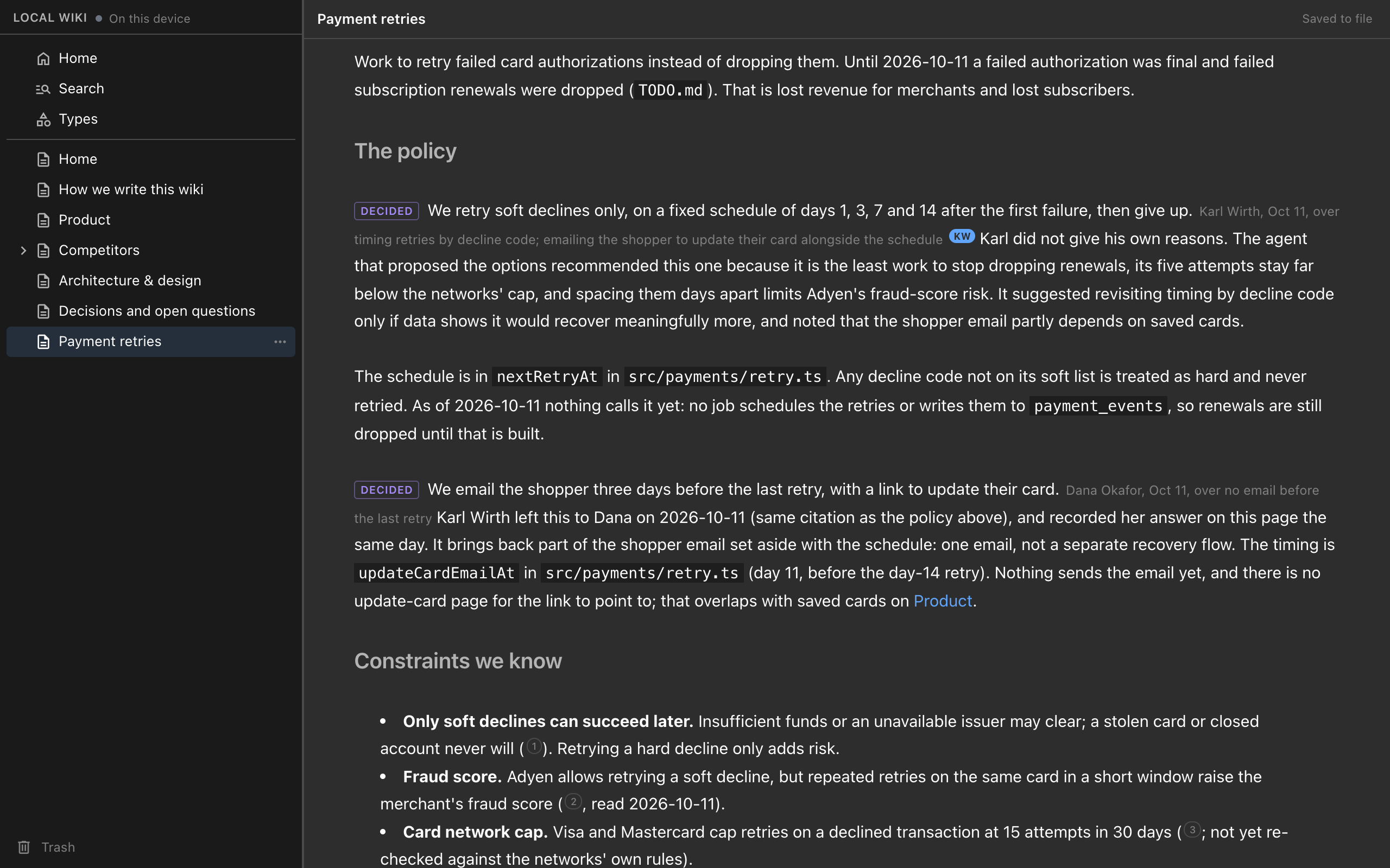 A Project Wiki in Cursor, VS Code and Cowork with One MCP Server