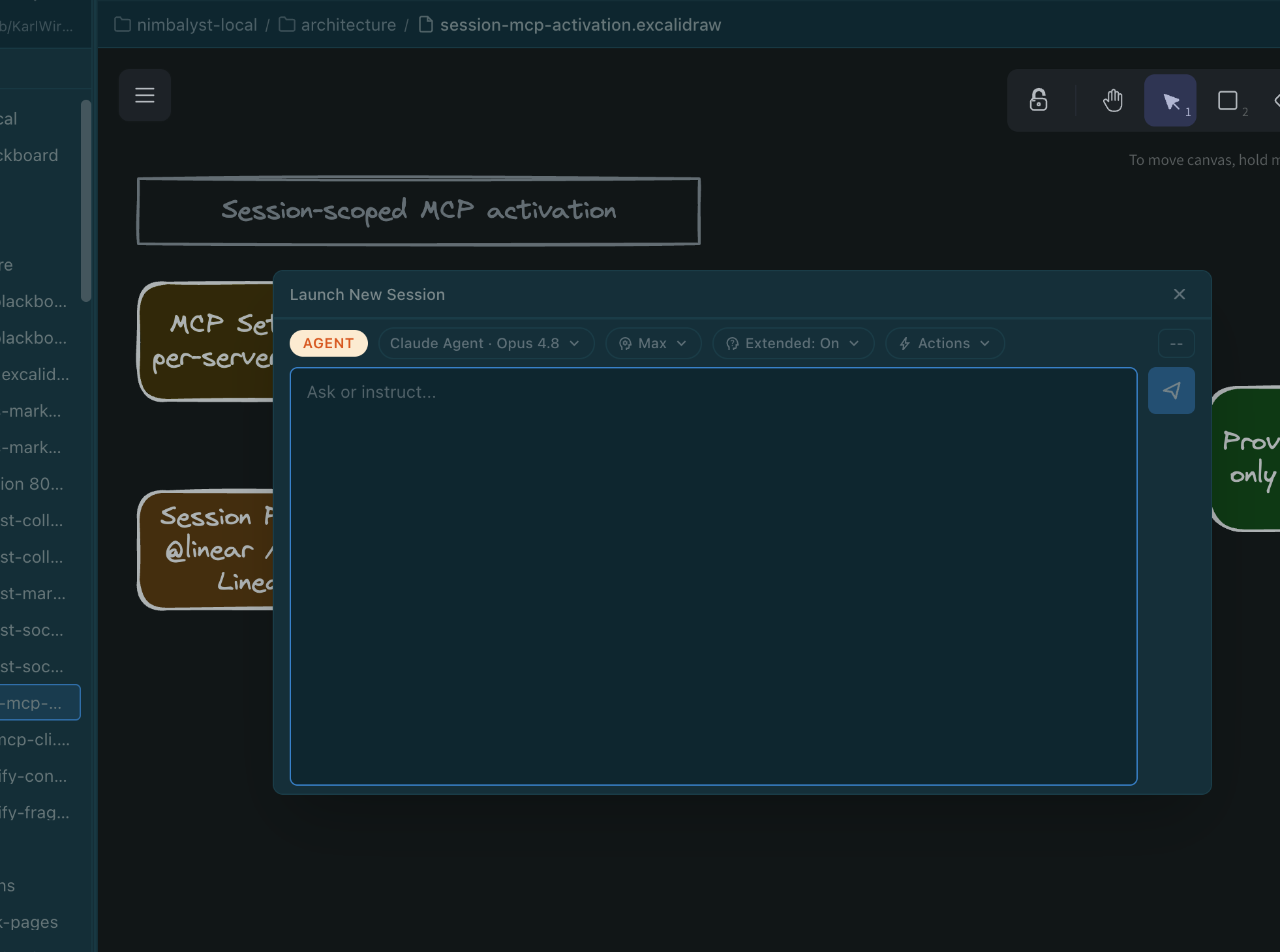 Popup a new AI session