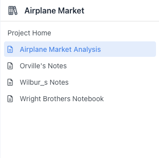 Projects give Context